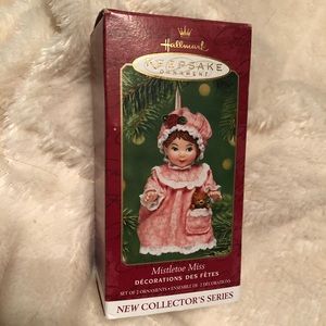 Vintage Porcelain Girl Hallmark Keepsake Ornament